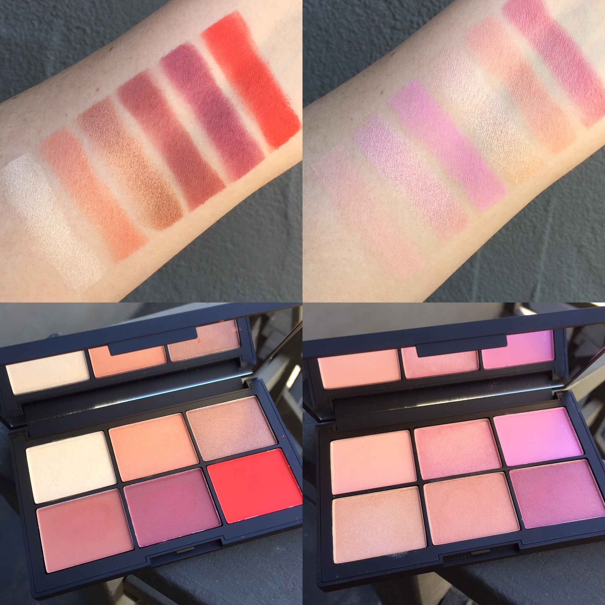 NARS Unfiltered I and Unfiltered II Blush Palette Review and Swatches