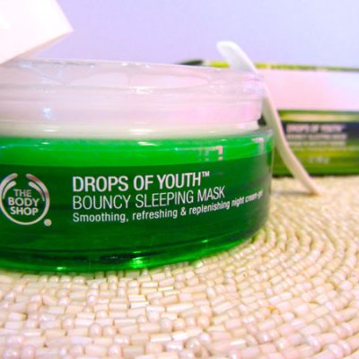 the body shop drops of youth bouncy sleeping mask my beauty bunny