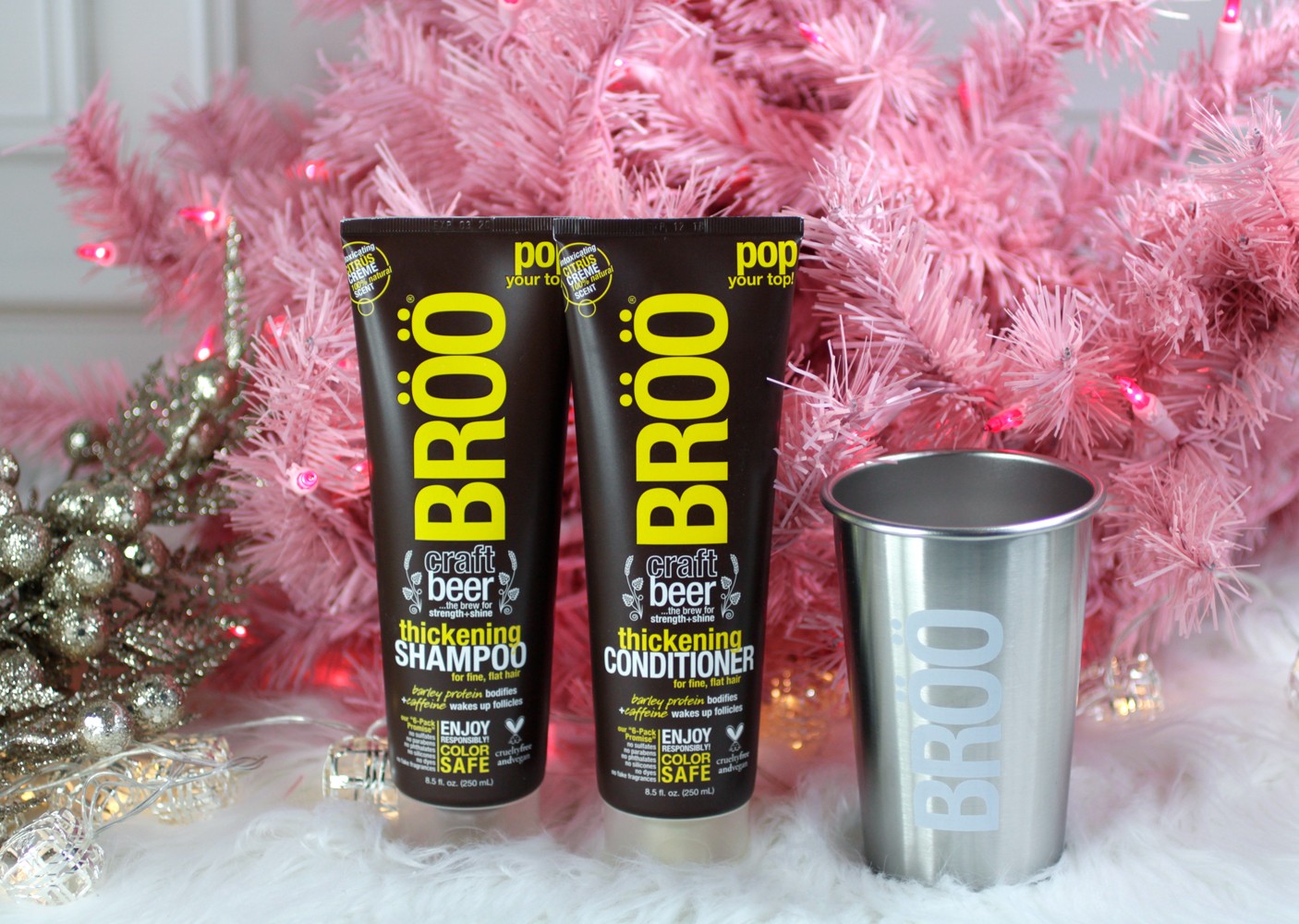 BROO Beer Shampoo Holiday Gift Set
