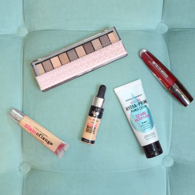 HARD CANDY METALLIC MOUSSE - QUEEN OF HEARTS. HARD CANDY TOP TEN SATIN EYESHADOW PALETTE, HARD CANDY GLAMOFLAUGE MIX-IN PIGMENT - FAIR 1, glamoflauge heavy duty concealer ultra light, HARD CANDY SHEER ENVY HYDRA-PRIME PRIMER LOTION,