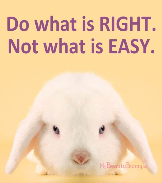 Do what is right - not what is easy