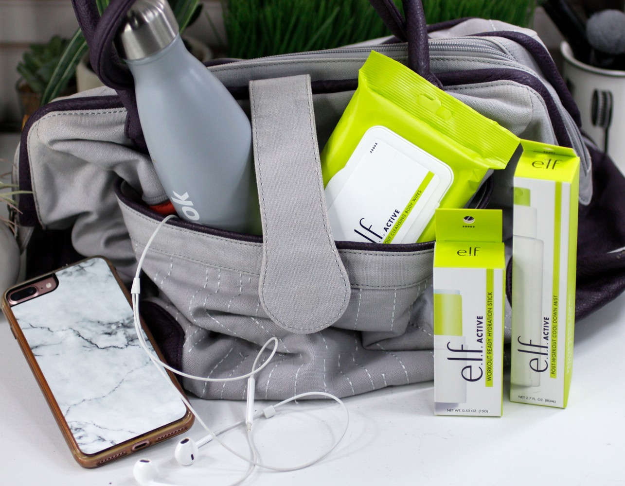 Elf Active Skincare and Makeup for the Gym