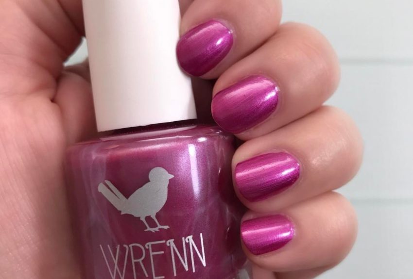 paradise pink vegan nail polish by wrenn polish