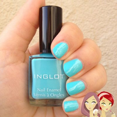 Inglot blue nail polish