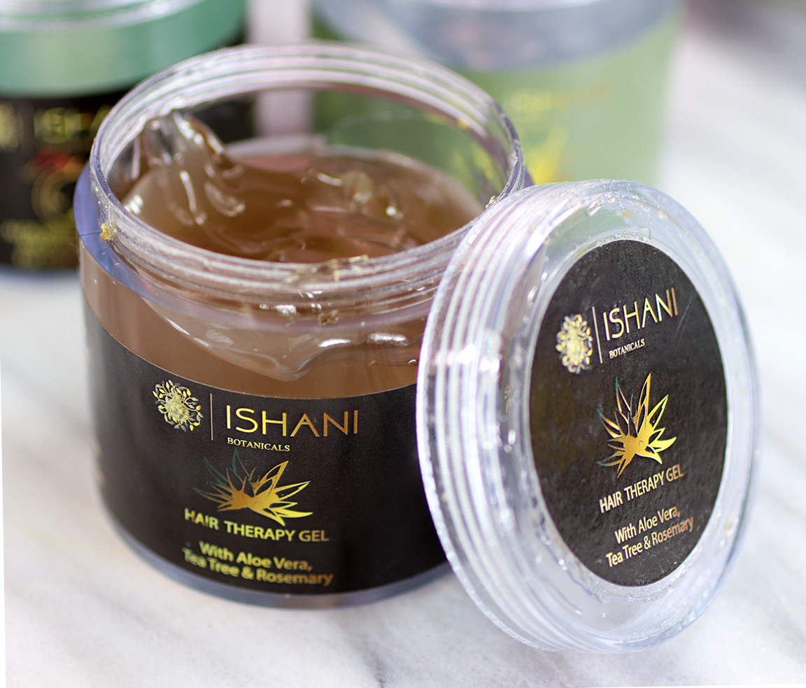 Ishani Botanicals Hair Gel for Dry Scalp - My Favorite Dry Scalp Products for the Winter by popular LA cruelty free beauty blogger My Beauty Bunny