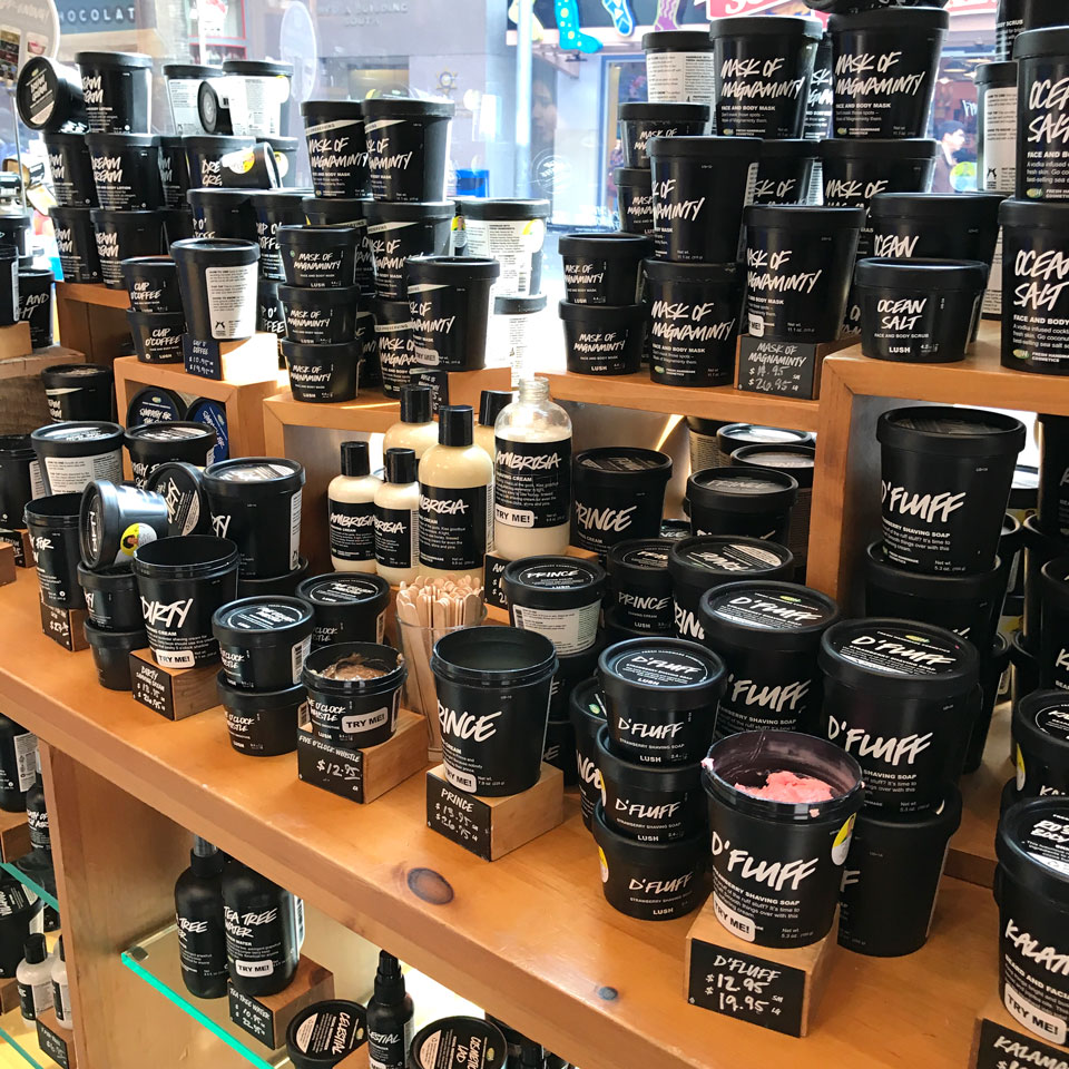 LUSH self preserving products