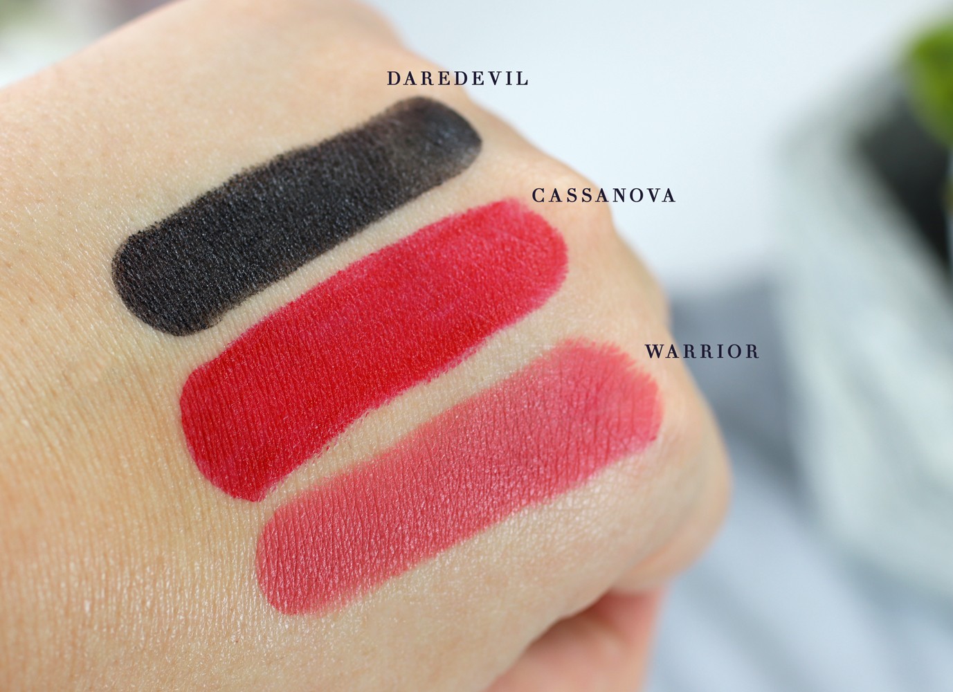 Luscious Cosmetics Heartbreaker Creamy Matte Lipstick Swatches - Luscious Cosmetics Review and Try On by popular LA cruelty free beauty blogger My Beauty Bunny