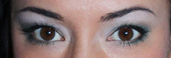 brown eyes blue eyeshadow