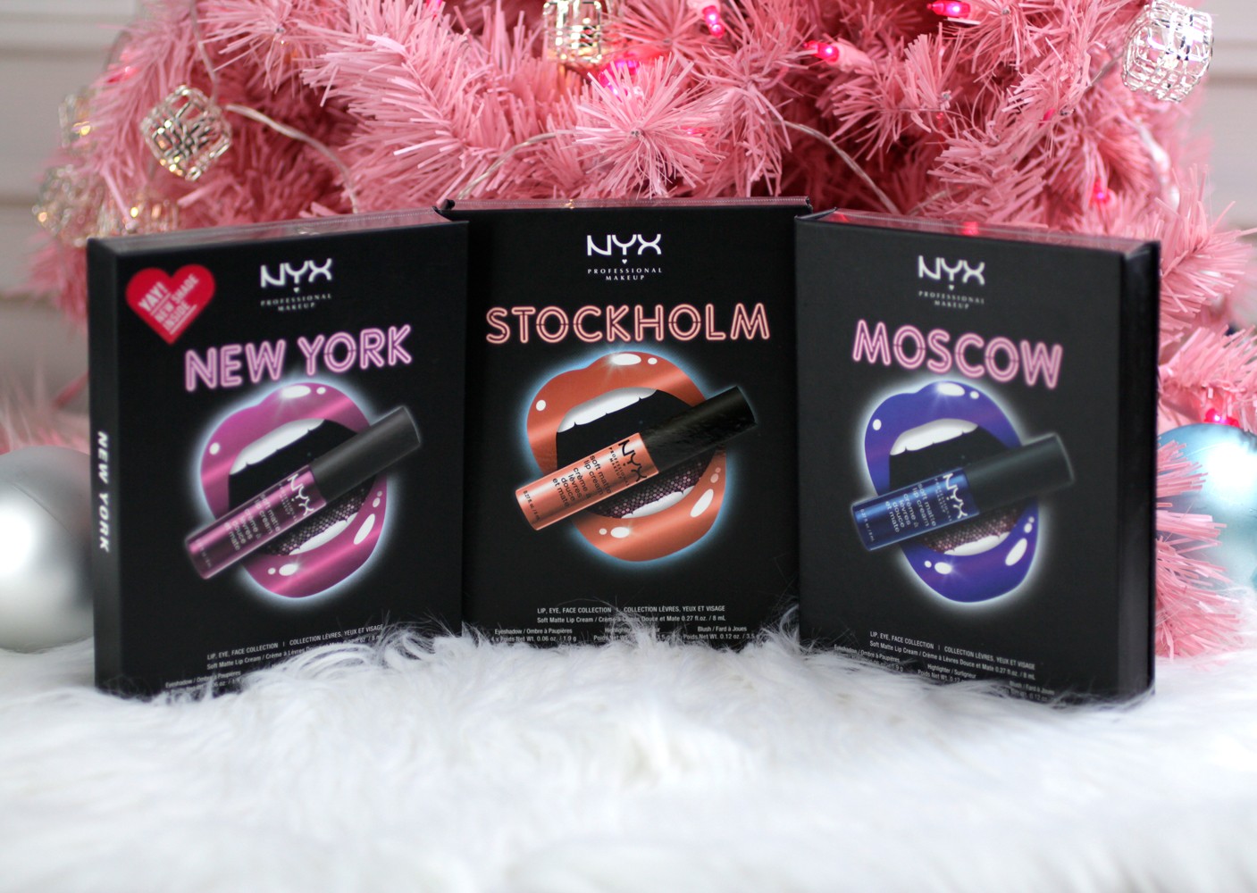 NYX Soft Matte Lip Cream City Sets - New York - Stockholm - Moscow