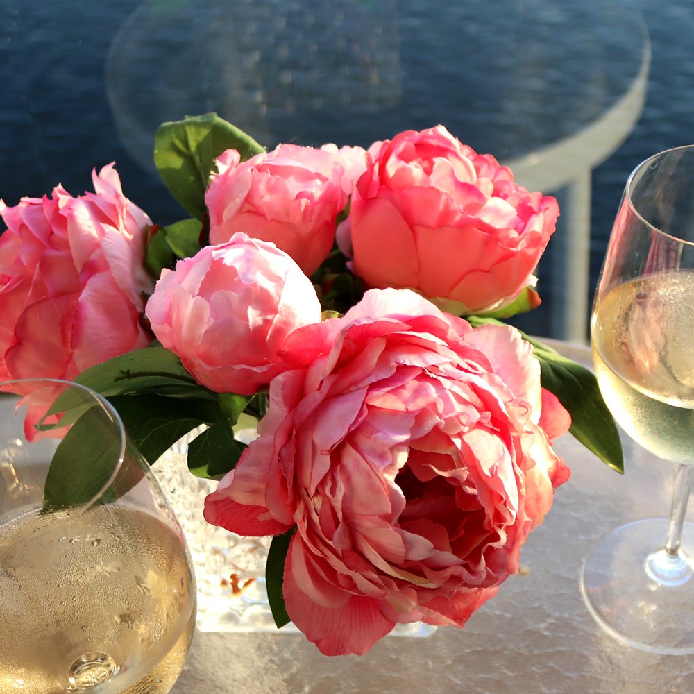 Nearly Natural Pink Peonies Silk Flower Arrangement - Nearly Natural Flowers for People Without Green Thumbs featured by popular Los Angeles lifestyle blogger, My Beauty Bunny