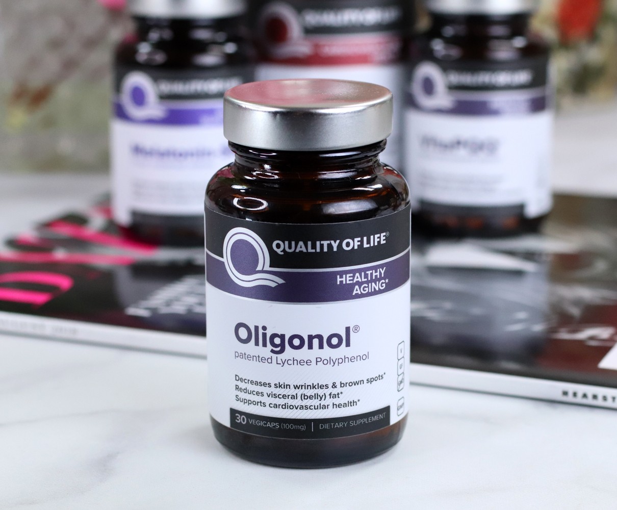 Oligonol Lychee Polyphenol Extract - Health Focus: My Favorite Anti-Aging Products from QOL Supplements featured by popular Los Angeles beauty blogger My Beauty Bunny