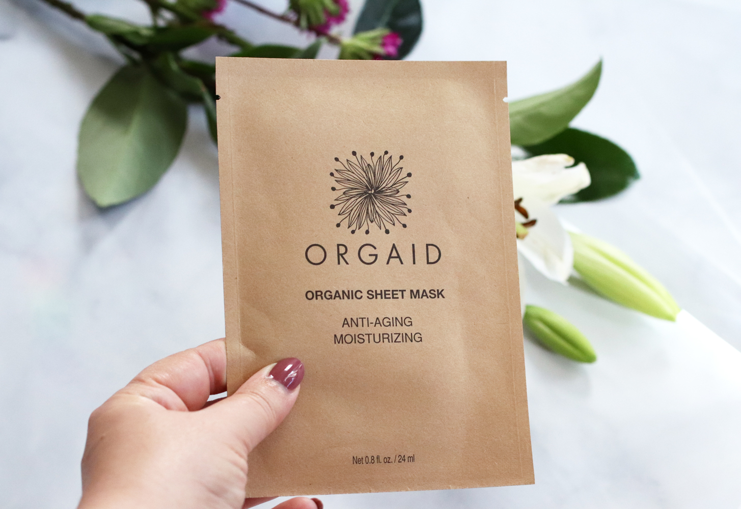 Clean beauty from Cynaglow - ORGAID organic sheet mask review