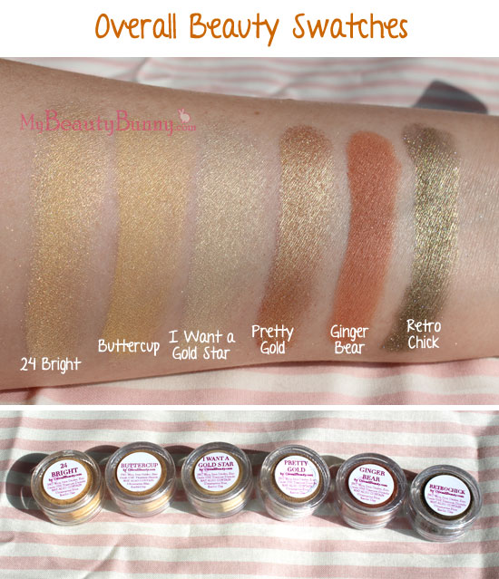 Overall Beauty makeup swatches