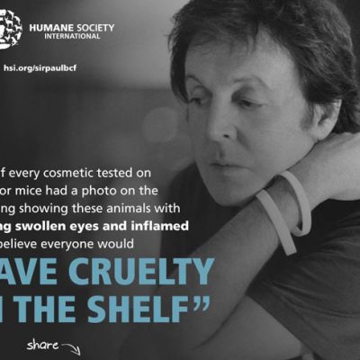 Paul McCartney Against Animal Testing