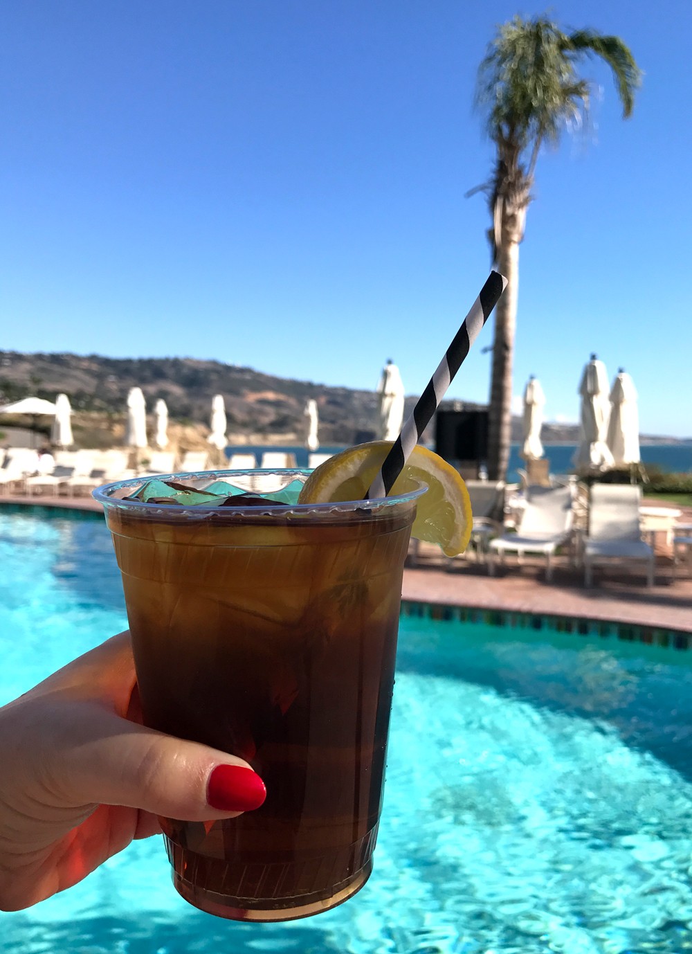 Poolside at Terranea Resort - Wanderlust Wednesday Terrenea Resort Review by popular Los Angeles blogger My Beauty Bunny