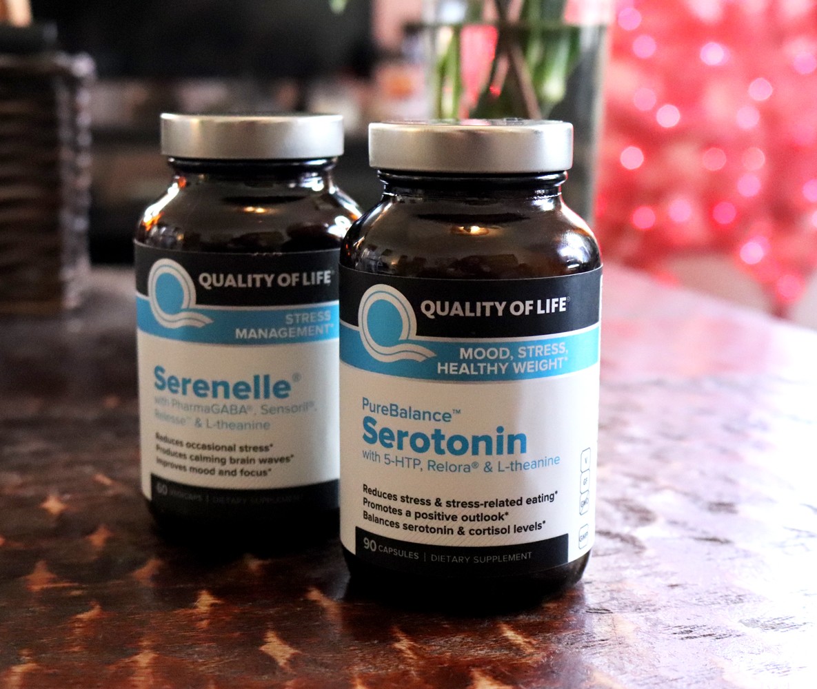 Supplements for Mood and Stress - Quality of Life Serenelle and Serotonin