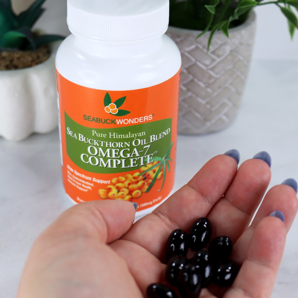 SeaBuckWonders sea buckthorn oil capsules for hair growth - I Found Supplements for Hair Growth That Really Work featured by popular Los Angeles cruelty free beauty blogger My Beauty Bunny