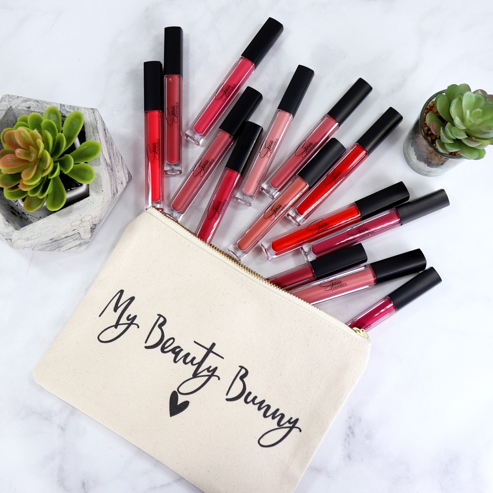 Sheree Cosmetics Liquid Lipstick Review and Giveaway by popular Los Angeles cruelty free beauty blogger My Beauty Bunny