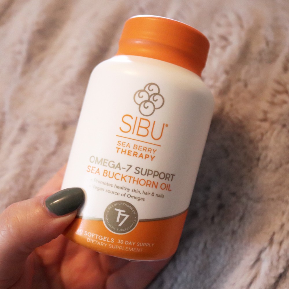Sibu Beauty Sea Buckthorn Hair Skin and Nails Supplement - Great for Acne Prone Skin - Supplements and Healthy Foods That Cause Acne by LA beauty blogger My Beauty Bunny