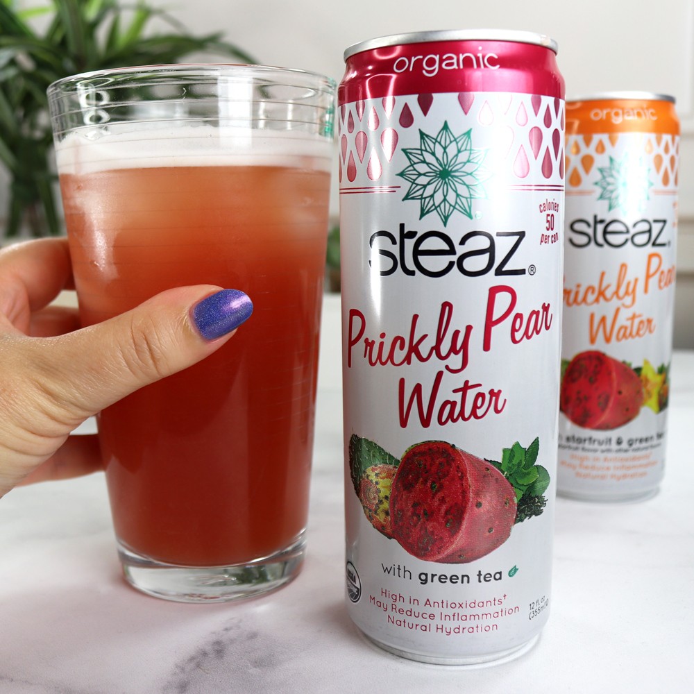 Steaz Prickly Pear Water Review by Popular Health Blogger My Beauty Bunny