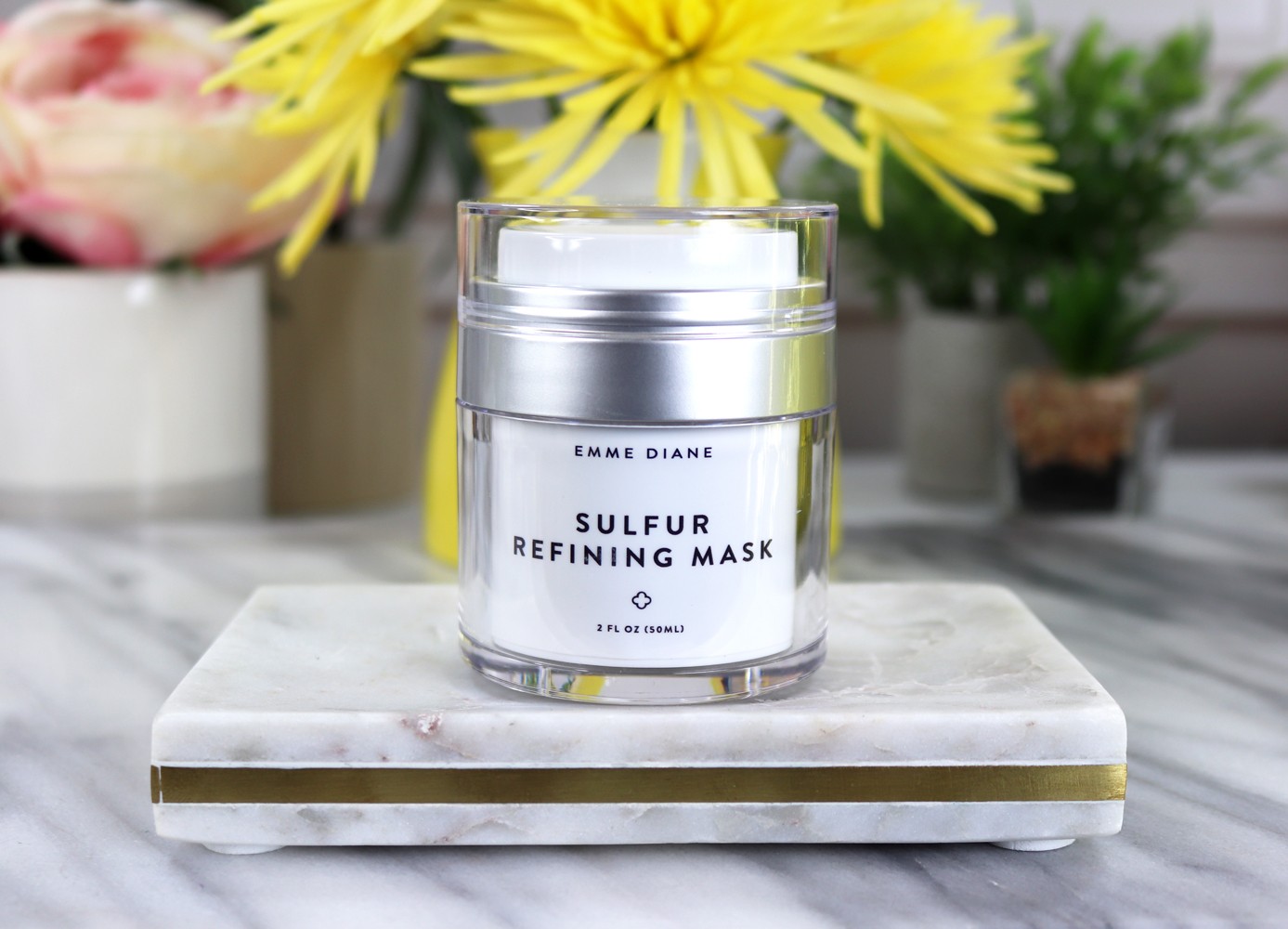 Emme Diane Sulfur Refining Mask by popular Los Angeles cruelty free beauty blogger My Beauty Bunny