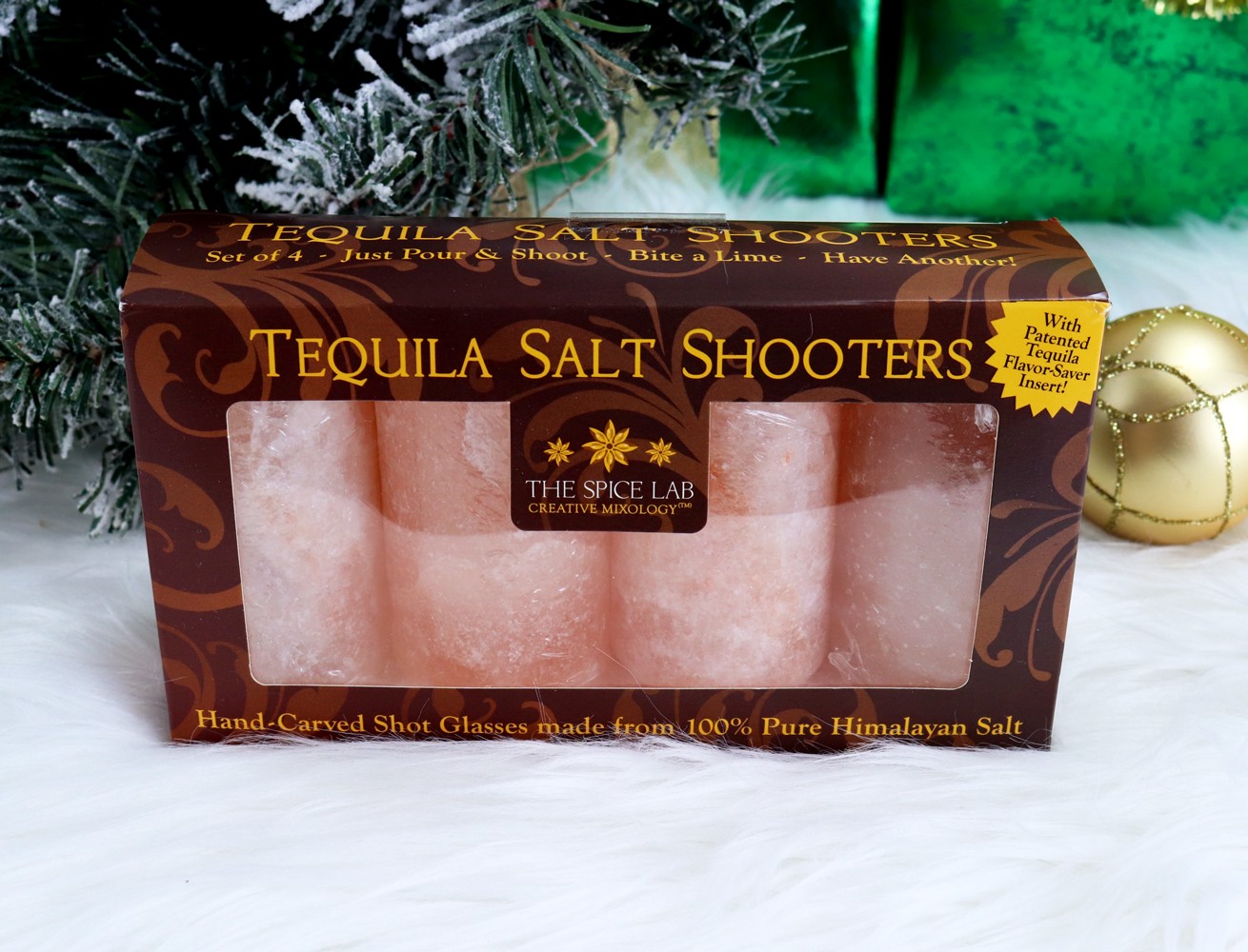 Holiday Gift Idea - The Spice Lab Himalayan Pink Salt Tequila Shot Glasses