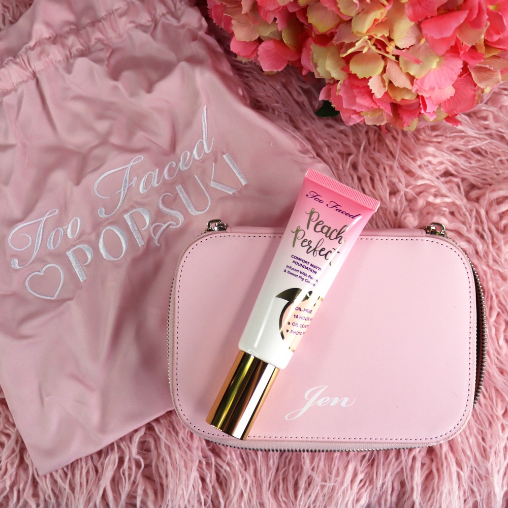 Peach Perfect Comfort Too Faced Matte Foundation Giveaway featuring popular Los Angeles cruelty free beauty blogger My Beauty Bunny