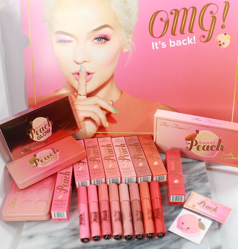 Are you ready to see a full review and swatches on the entire Too Faced Sweet Peach Collection? It's back and better than ever. 
