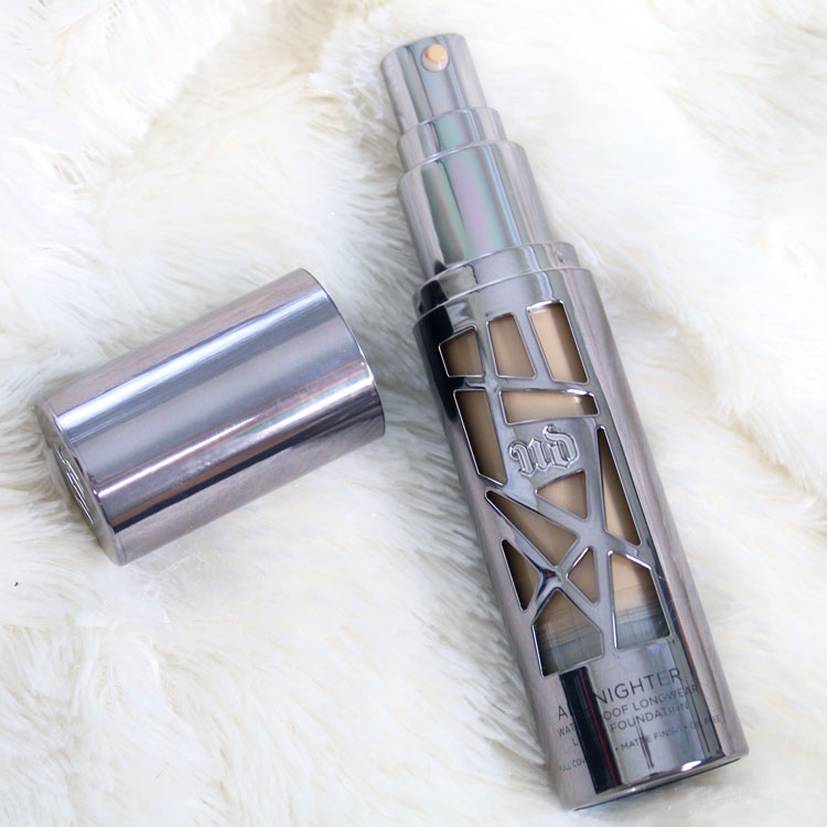 Urban Decay All Nighter Foundation Review by popular LA cruelty free beauty blogger My Beauty Bunny