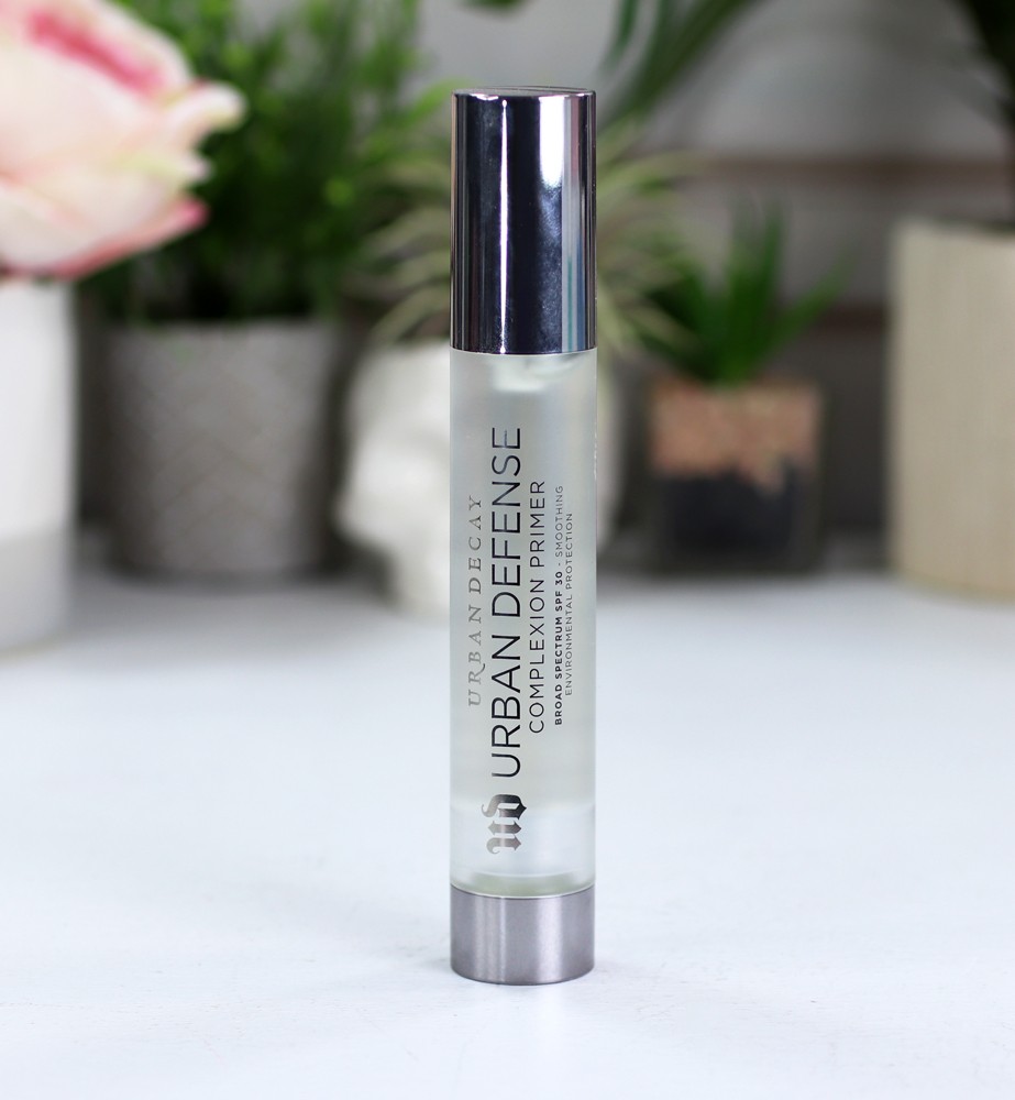 Urban Decay Urban Defense Complexion Primer SPF 30 Review - Best Cruelty Free Sunscreen for Your Face by popular Los Angeles cruelty free beauty blogger My Beauty Bunny