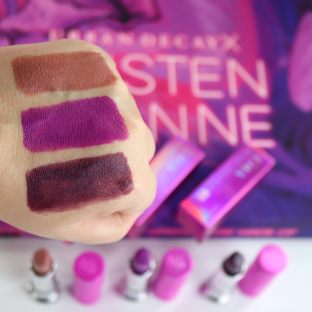 Urban Decay x Kristen Leanne Vice Lipstick Swatches and Review by popular Los Angeles beauty blogger My Beauty Bunny