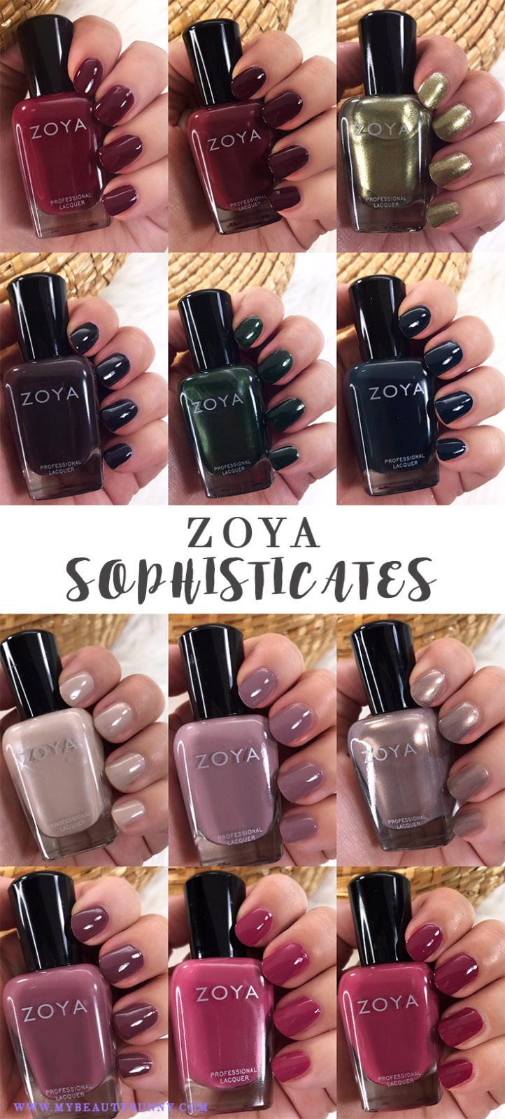 Zoya Sophisticates Collection Swatches and Review