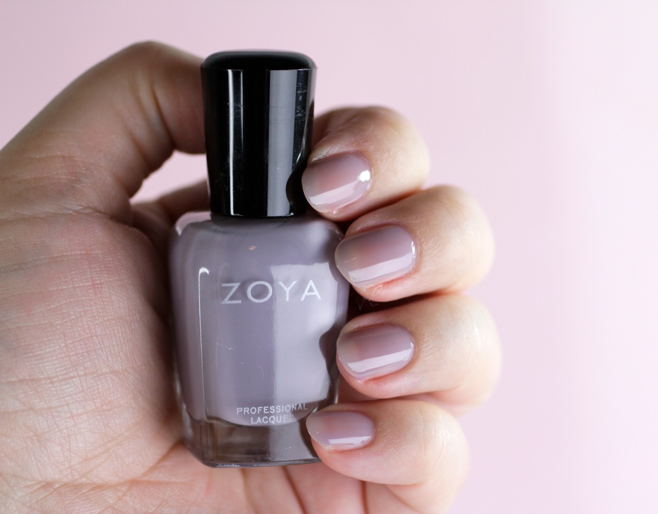 Zoya Pastel Gray Jelly Polish - Vickie - Zoya Nail Polish Review: Kisses Pastel Jellies Collection by LA cruelty free beauty blogger My Beauty Bunny