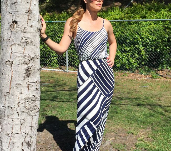 Byer California Del mar Broken Stripe Dress review by My Beauty Bunny