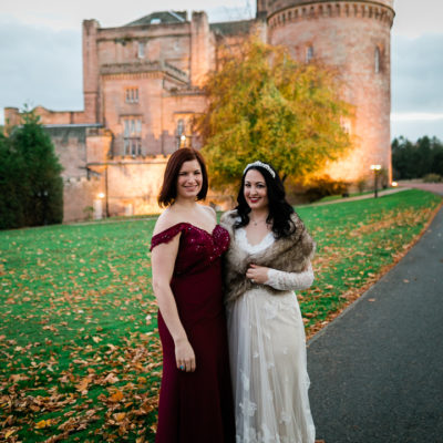 Bridesmaid Dress by JJ's House; Wedding Dress by Coco Melody - Jen Mathews My Beauty Bunny Wedding in Scotland- Hair and Makeup by AMM Team - Photography by Lauren McGlynn