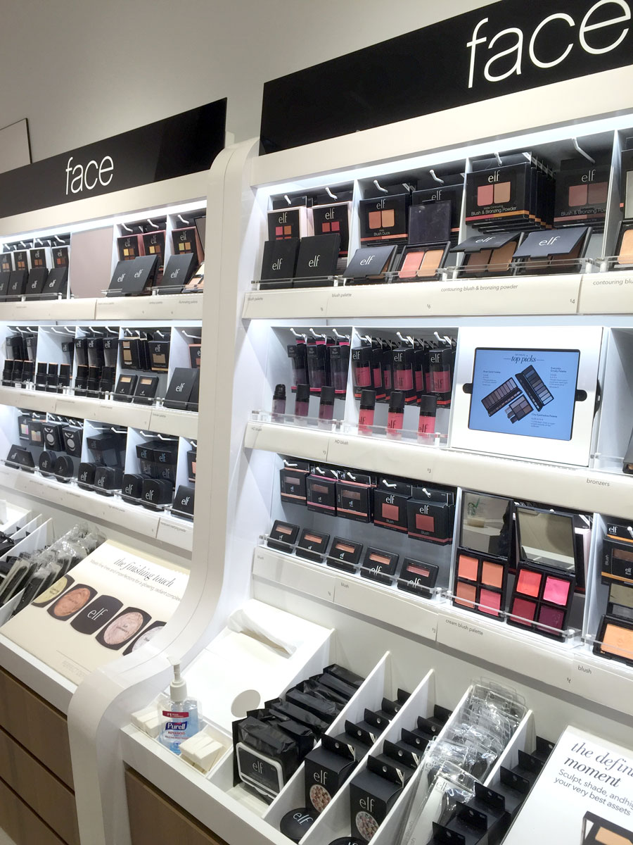 elf fashion square mall los angeles - New elf Cosmetics Store in Los Angeles by popular cruelty free blogger My Beauty Bunny