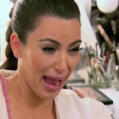 kim kardashian crying