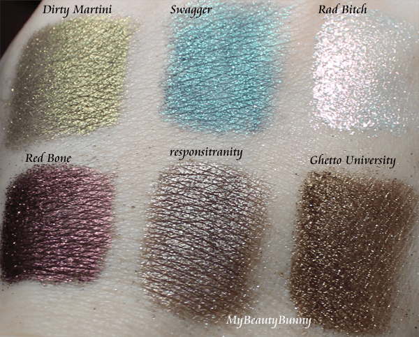 Swagger Cosmetics Swatches and Review
