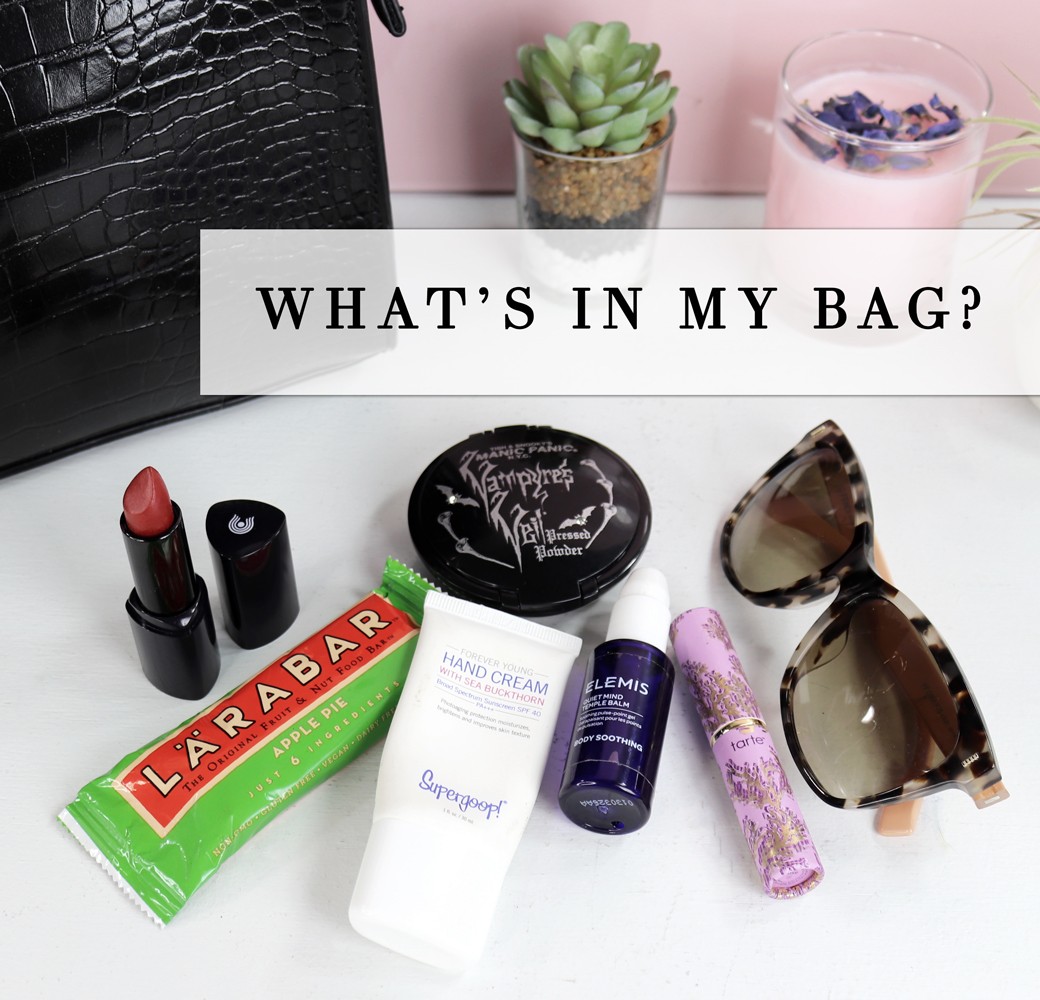 Which Cruelty Free Beauty Products are in my Purse - Which Must Have Beauty Products are in my Purse Right Now by LA cruelty free beauty blogger My Beauty Bunny